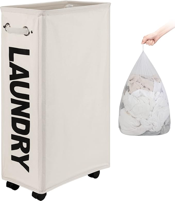 DOKEHOM 29-Inches Enlarged Slim Laundry Basket by DOKEHOM