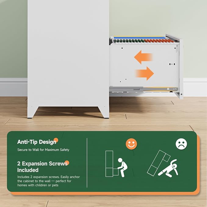 Letaya 2 Drawer File Cabinet - Image 7