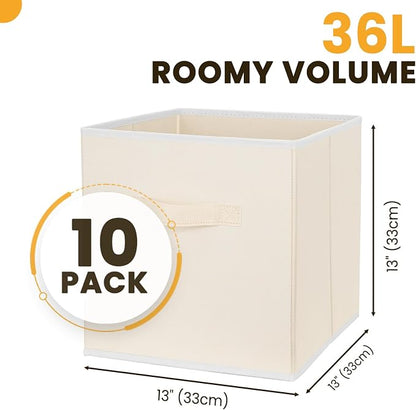 Criusia Large Storage Cubes, 13 Inch Cube Storage Bins - Image 2