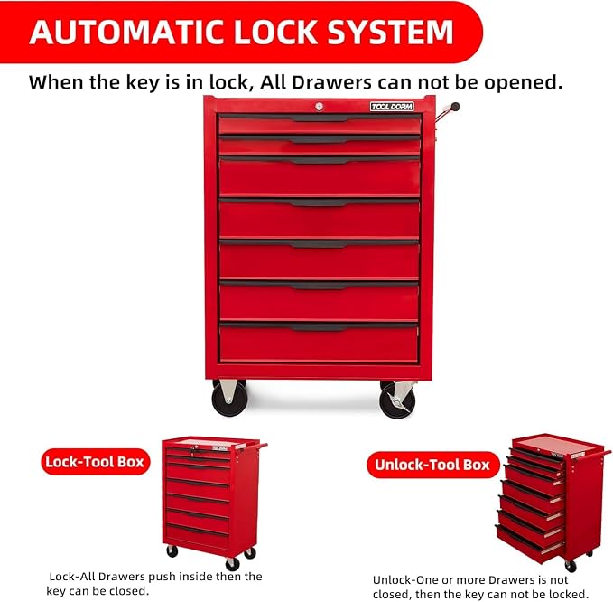 7-Drawer Rolling Tool Chest - Image 8