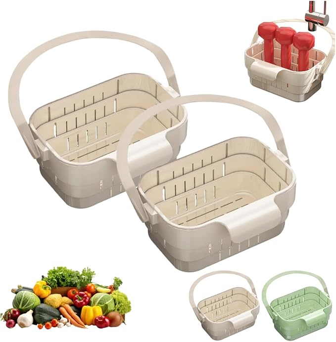 Foldable Hanging Kitchen Sink Drain Basket, 2026 New Hanging Sink Strainer by Unknown