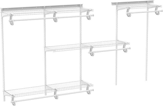 ClosetMaid ShelfTrack Wire Closet Organizer System, Adjustable from 5 to 8 Ft. by ClosetMaid