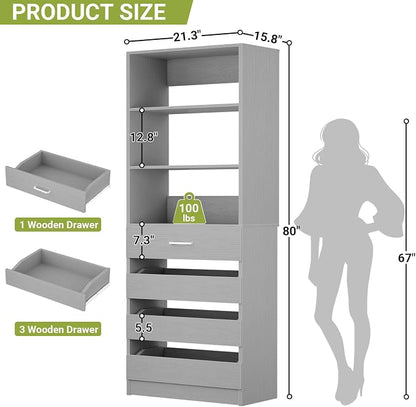 Aheaplus 21.3" Closet System - Image 2