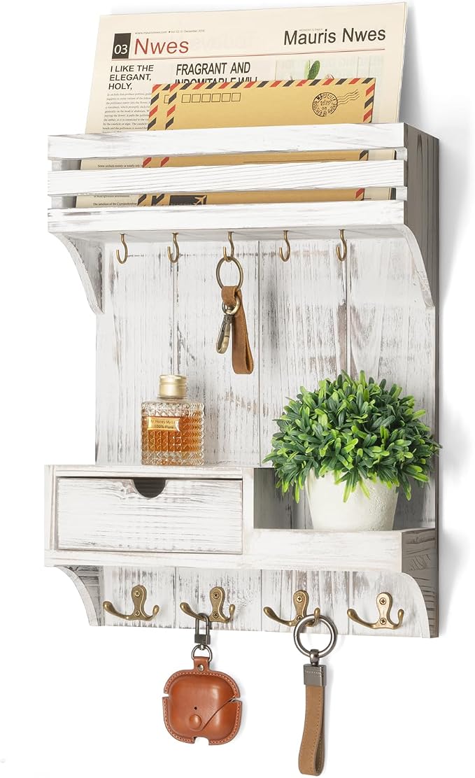 Rebee Vision Farmhouse Key Holder Wall Mount by REBEEVISION