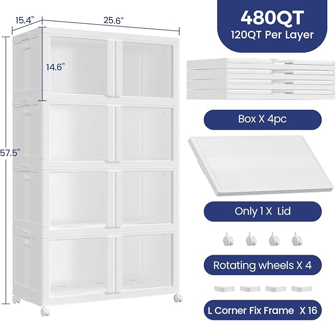 480Qt Stackable Storage Bins - Image 2