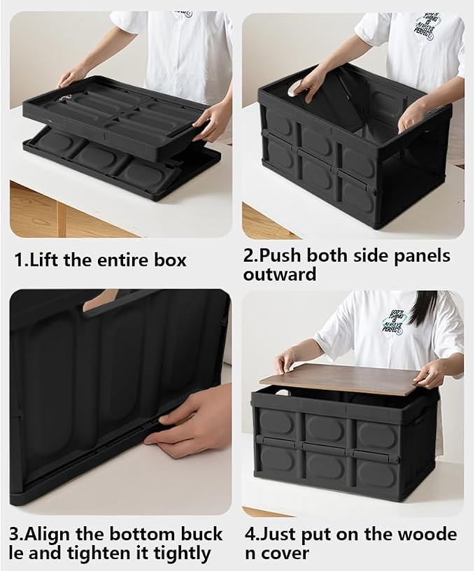 2 PCS Collapsible Storage Bins Box - Image 3