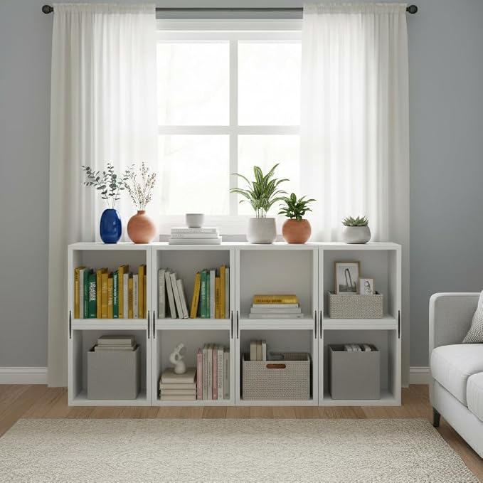 Homkdom 2 Cube Storage Organizer, DIY Book Shelf - Image 2
