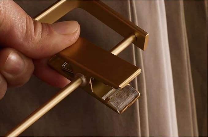 Premium Matte Gold Aluminum Pants Clip Hanger 10 Pack, Extra Smooth & Durable - Image 8