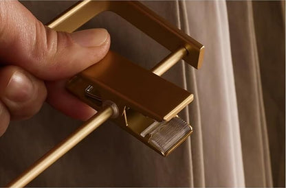 Premium Matte Gold Aluminum Pants Clip Hanger 10 Pack, Extra Smooth & Durable - Image 8