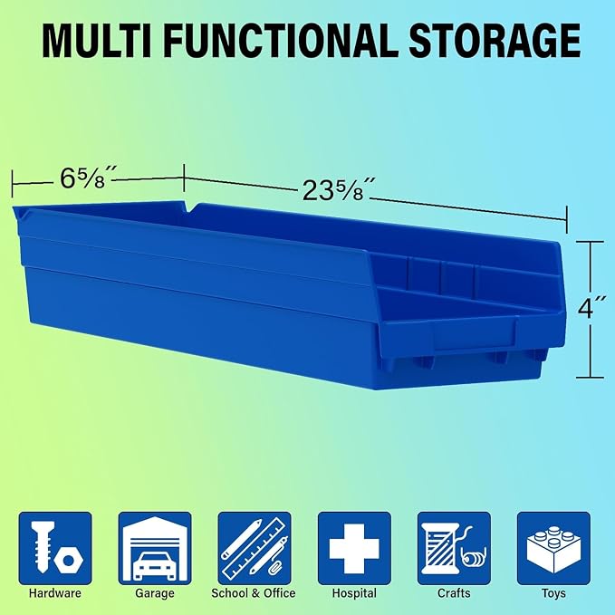 Akro-Mils 30164 Plastic Shelf Bins, Heavy Duty Storage Bins - Image 2