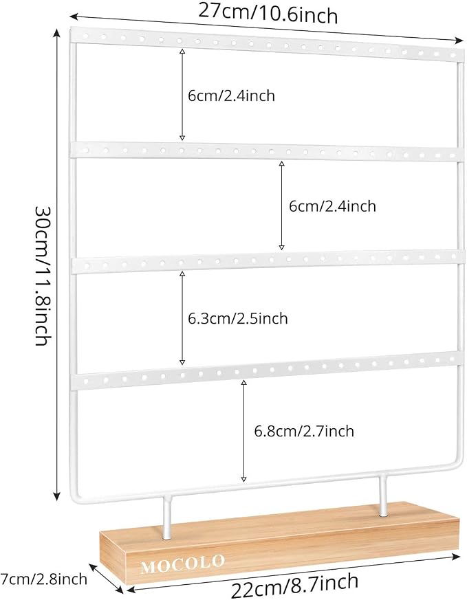 Mocolo Earring Holder Stand, Earring Organizer Display Holder Stand - Image 3