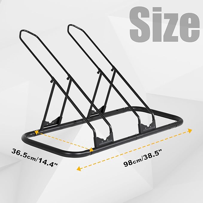 CyclingDeal Bicycle Floor Parking Rack Stand - Image 5