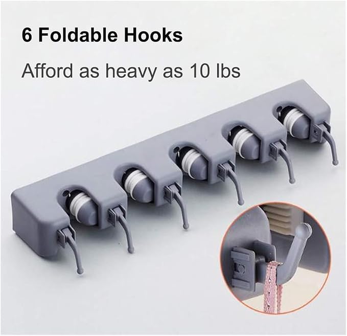 16 Inch Broom Holder Wall Mount - Image 2