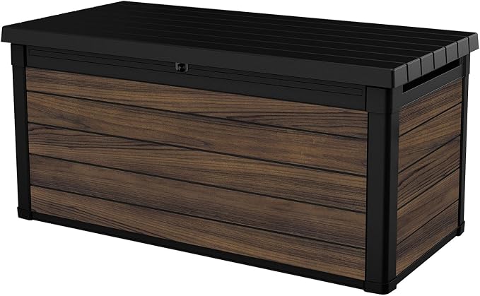 Keter Signature Collection 150 Gallon Resin Deck Box Organization and Storage by Unknown