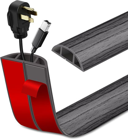 Floor Cord Cover Self Adhesive Cord Hider Floor Extension Cord Covers by LSGCQ