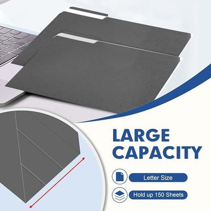 File Folder, PANDRI 120 Pack File Folder, 1/3 Cut Tab, Letter Size, Filing - Image 4