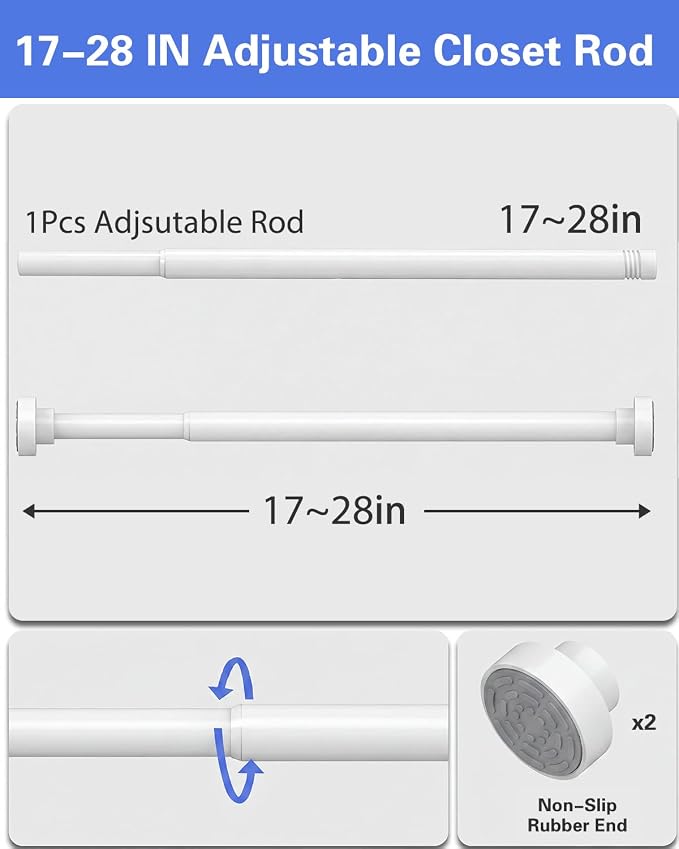 Supforce Closet Rod, No Drill Closet Rod - Image 8