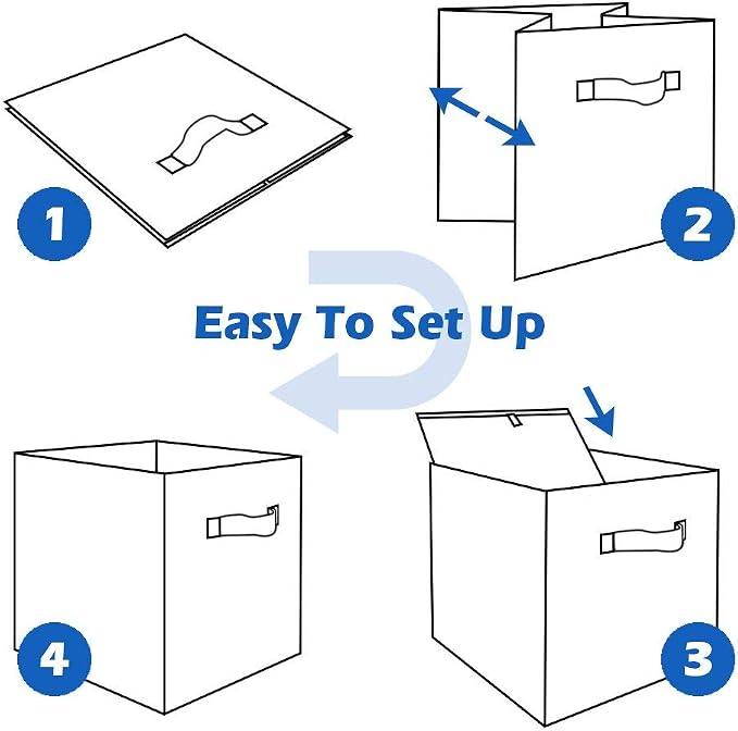 ShellKingdom Storage Bins, Foldable Fabric Storage Cubes And Cloth Storage - Image 9