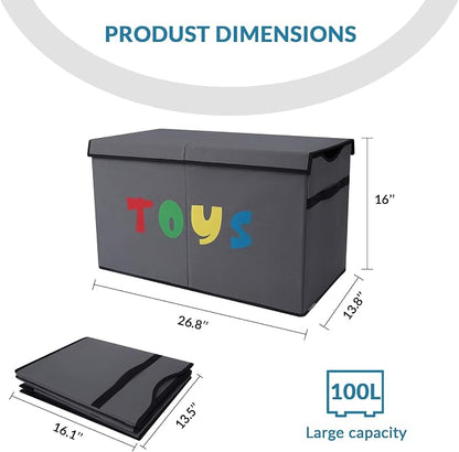 YOLOXO Toy Box Chest, Collapsible Sturdy Storage Bins - Image 7