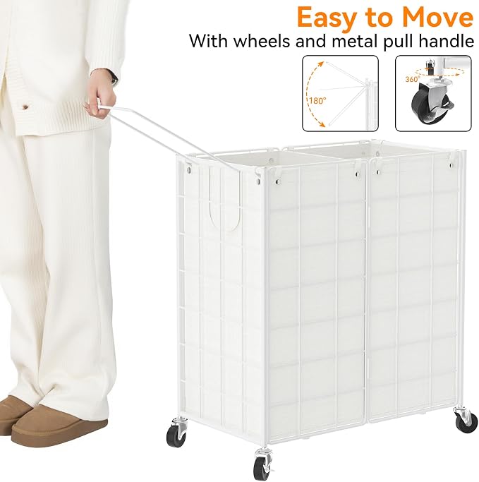 WOWLIVE Double Laundry Hamper - Image 5
