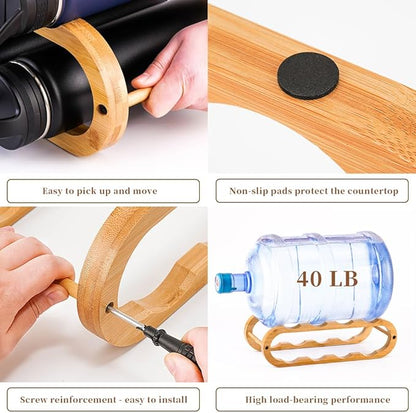 Navtcow Wine Rack and Water Bottle Organizer 2 in 1 - Image 4