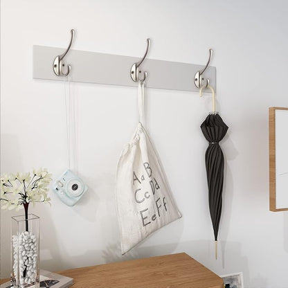 IBosins 30 Pack Heavy Duty Dual Coat Hooks Wall Mounted - Image 7