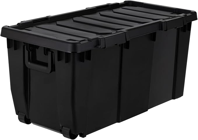IRIS USA 32 Gallon Heavy Duty Rolling Storage Bin - Image 6