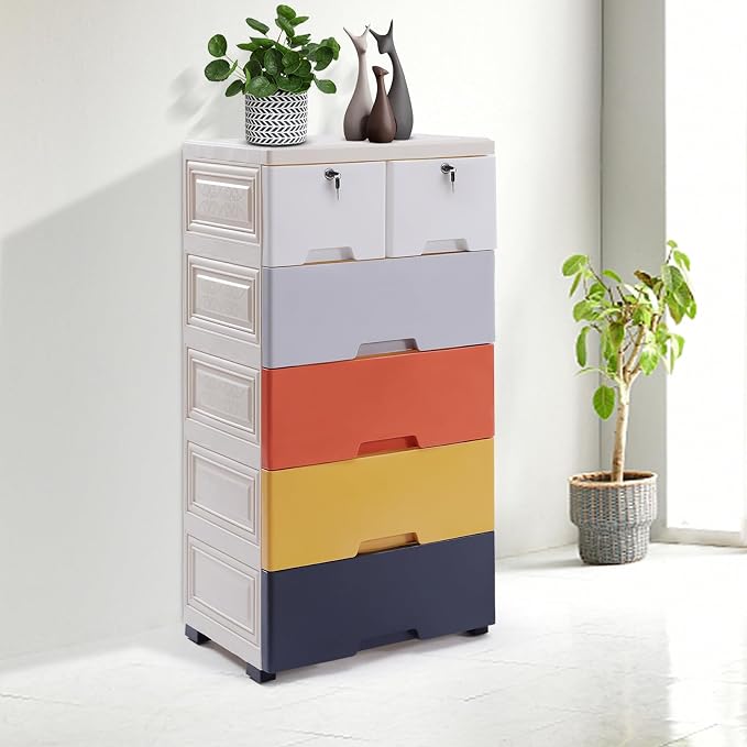 5 Tier Storage Cabinet Plastic Storage Cabinet - Image 7