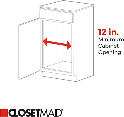 ClosetMaid 11 in. Pull Out Cabinet Organizer, 2 Tier, Heavy Duty, Slide Out - Image 3