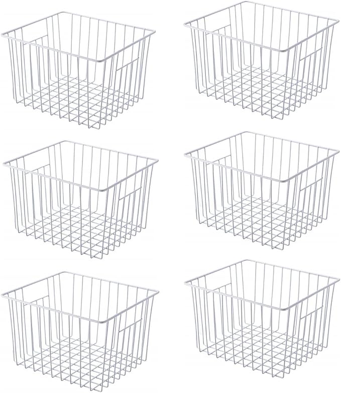 Freezer Basket Organizer, Refrigerator Metal Wire Storage Divider, Household by lonpute
