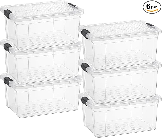 Superio Clear Storage Boxes by Superio