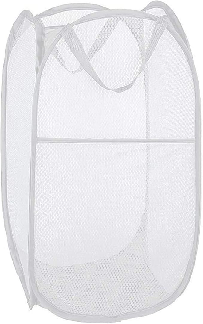 Larpur Popup Laundry Basket, Mesh Clothes Hamper Portable Laundry Hamper by Larpur