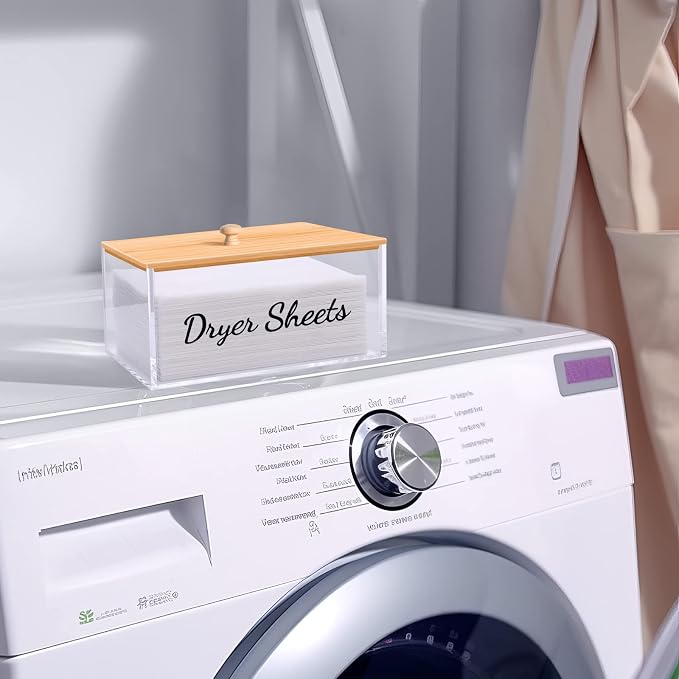 JYPS Clear Acrylic Dryer Sheet Holder - Image 6