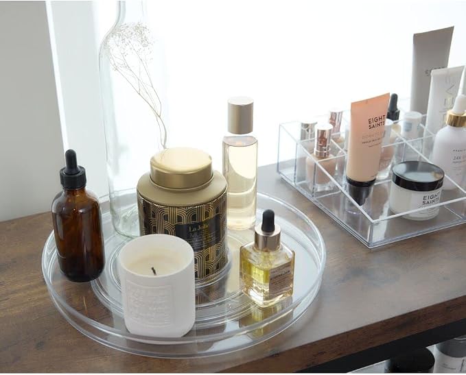iDesign The Sarah Tanno Collection 11" Lazy Susan Spinning Cosmetic Organizer - Image 8