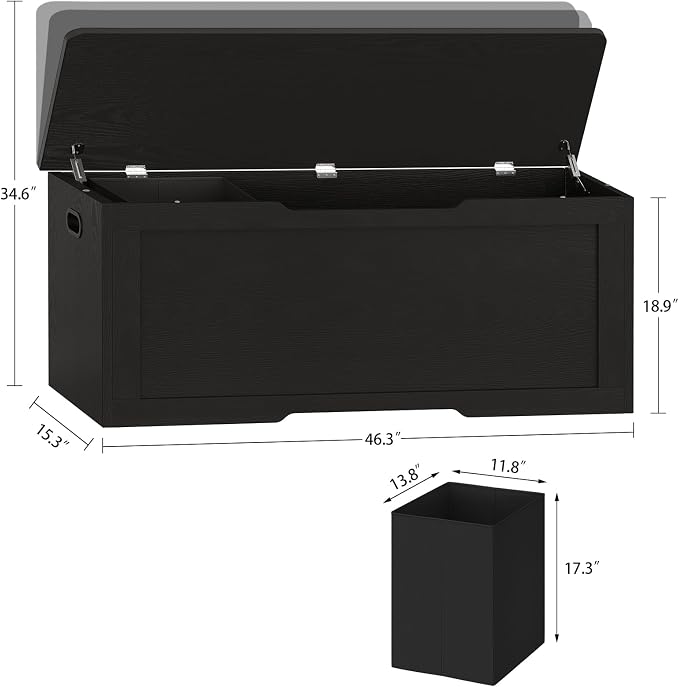 usikey 47.2" Large Storage Chest - Image 3