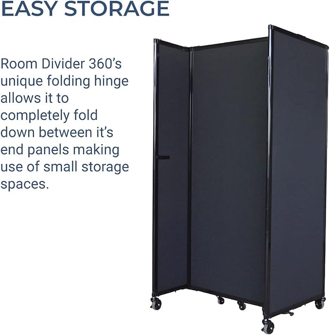 Versare Room Divider 360 Portable Wall Partition | Folding Panels | Large - Image 4