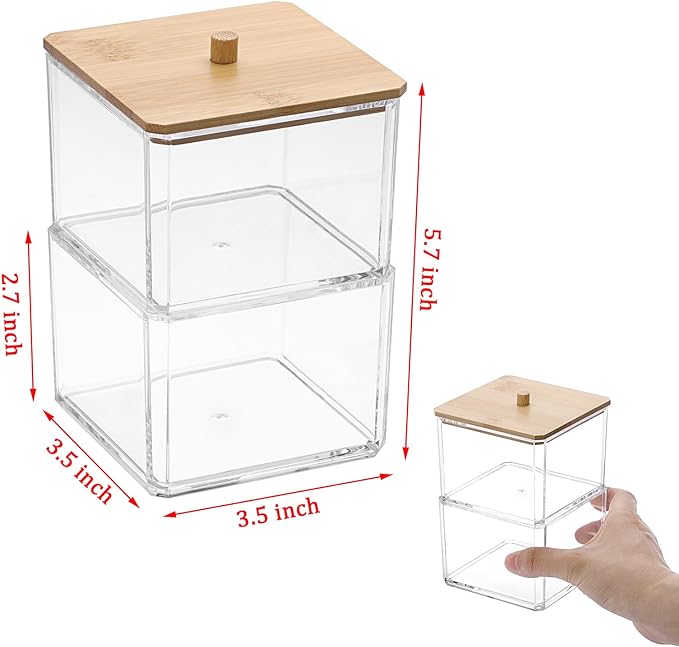 BTSKY Clear Stackable Paper Clip Holder - Image 3