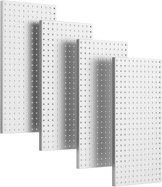 Ultrawall 4 Pcs Metal Pegboard Wall Panels, Peg Boards by UltrawallGarageTools