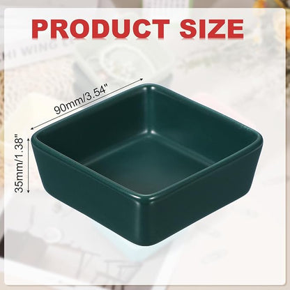 PATIKIL Square Paper Clip Holders, Ceramic Bowl Dish Clip Dispenser Organizer - Image 2