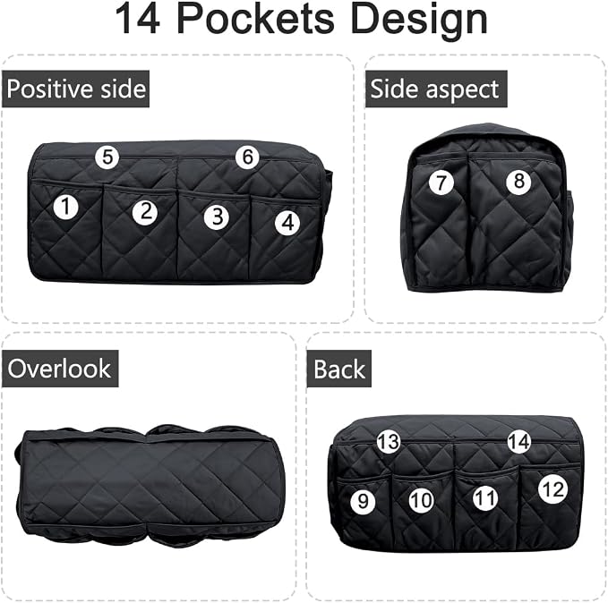 Sofa Armrest Organizer Non-Slip Arm Chair Bedside Caddy Storage Organizer - Image 3