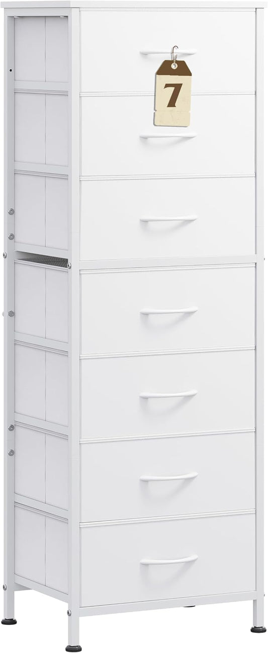 WLIVE Tall Dresser for Bedroom, 7 Drawer Dresser, Tall vertical design by WLIVE