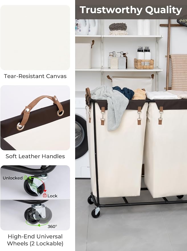 StorageWorks 390L Extra Large Lanudry Hamper - Image 6