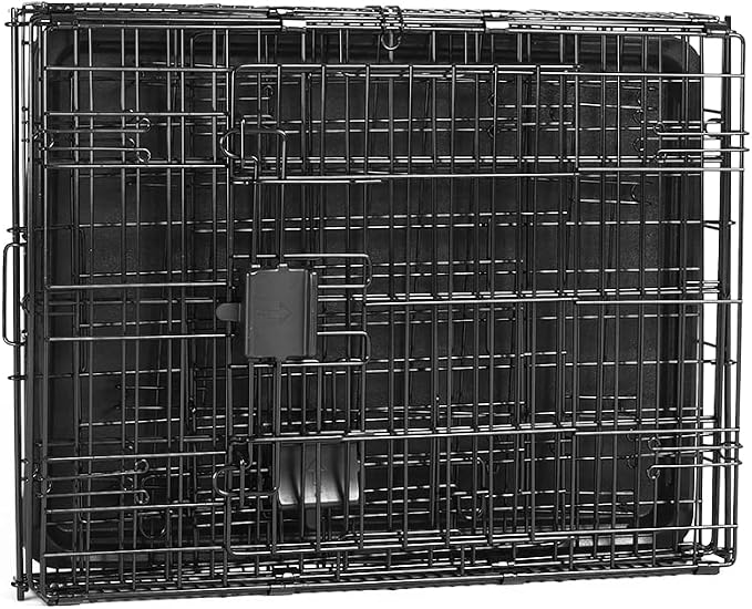 Amazon Basics Durable, Foldable Metal Wire Dog Crate - Image 4
