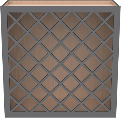 Solid Wood RTA Wine Bottle Rack Wall Cabinet - Image 4