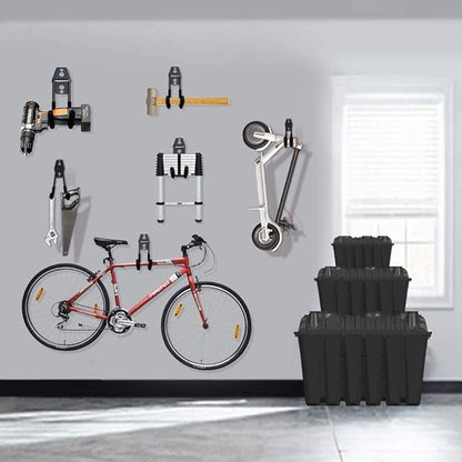Garage Hooks, 12 Pack Wall Storage Hook Includes 2 Extension Cord Holder - Image 5
