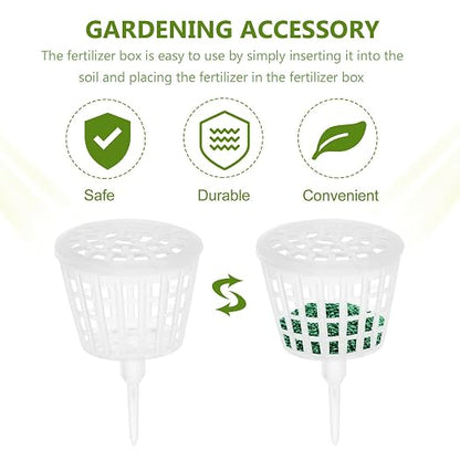 Yardwe 30Pcs Bonsai Fertilizer Boxes Reusable Plastic Fertilization Containers - Image 2