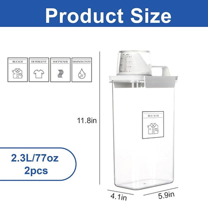 Laundry Detergent Dispenser, Liquid Laundry Container & Powder Soap Dispenser - Image 2