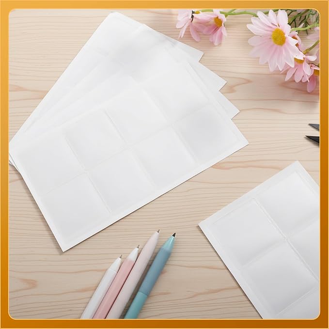 100 Pcs 2.16" X 1.96" Adhesive Pockets, Label Sleeves Index Card Sleeves | Tote - Image 7