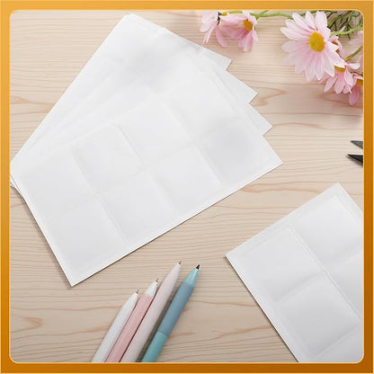 100 Pcs 2.16" X 1.96" Adhesive Pockets, Label Sleeves Index Card Sleeves | Tote - Image 7