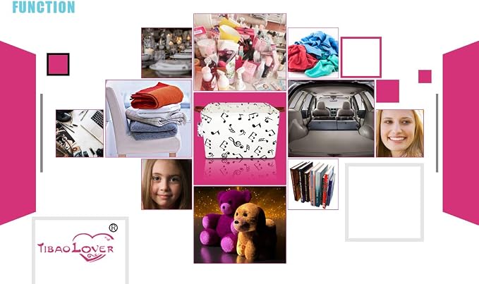 Rectangular Kids Storage Bin Gift Basket Baby Organizer Shelf Book Basket Room - Image 5
